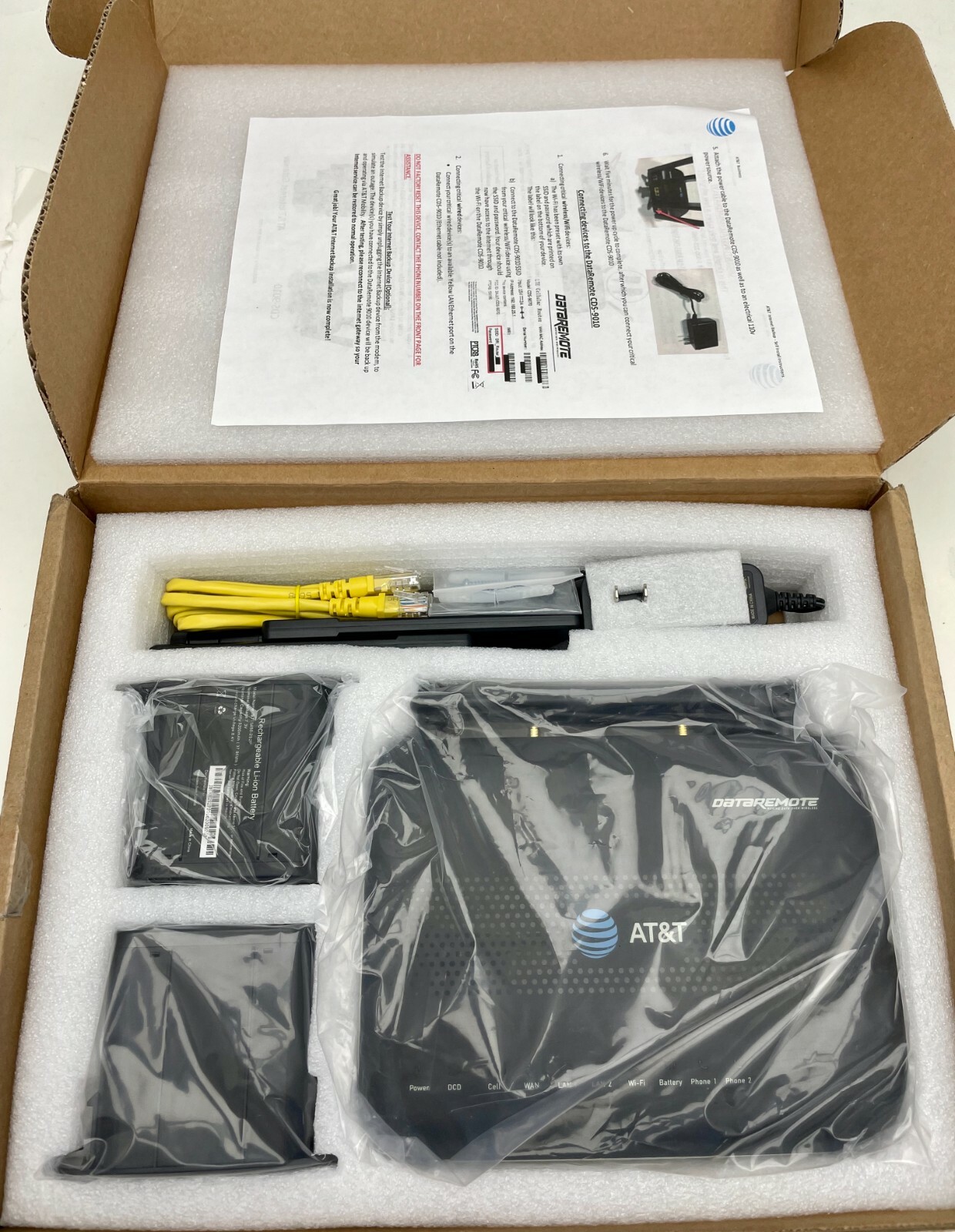 DataRemote CDS-9010 Cellular LTE Data Over Wireless Wifi Router ATT