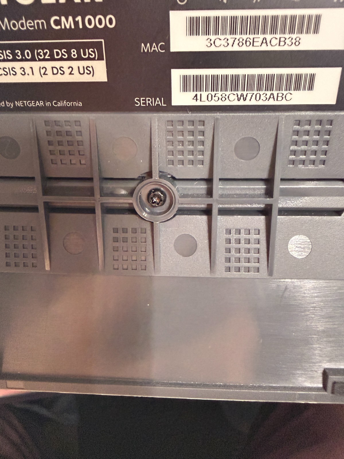 NETGEAR Nighthawk CM1000 DOCSIS 3.1 Cable Modem – Powers on – Untested – VIDEO