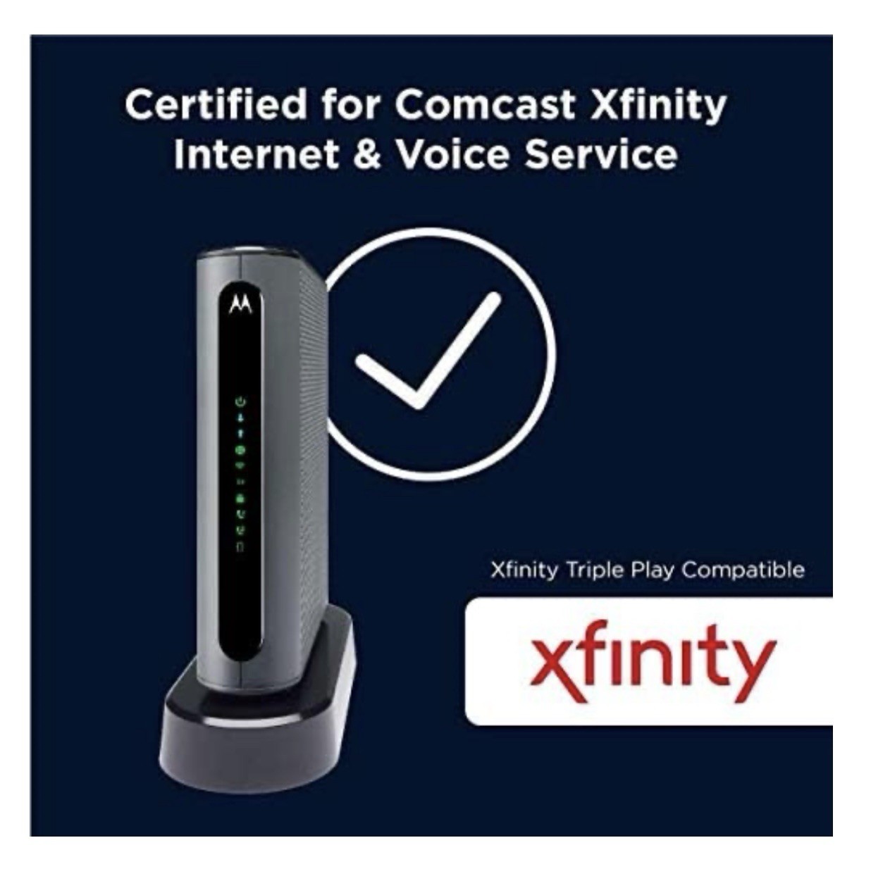 Motorola MT7711 24X8 Cable Modem and AC1900 Dual Band Wi-Fi Gigabit Router NEW
