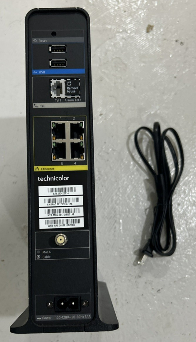 Technicolor DPC3941B Comcast Business Dual Band WiFi Cable Modem Router (2714)