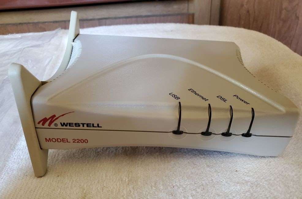 Westell DSL Modem Model 2200, A90-210030-04 with Defective Power Supply
