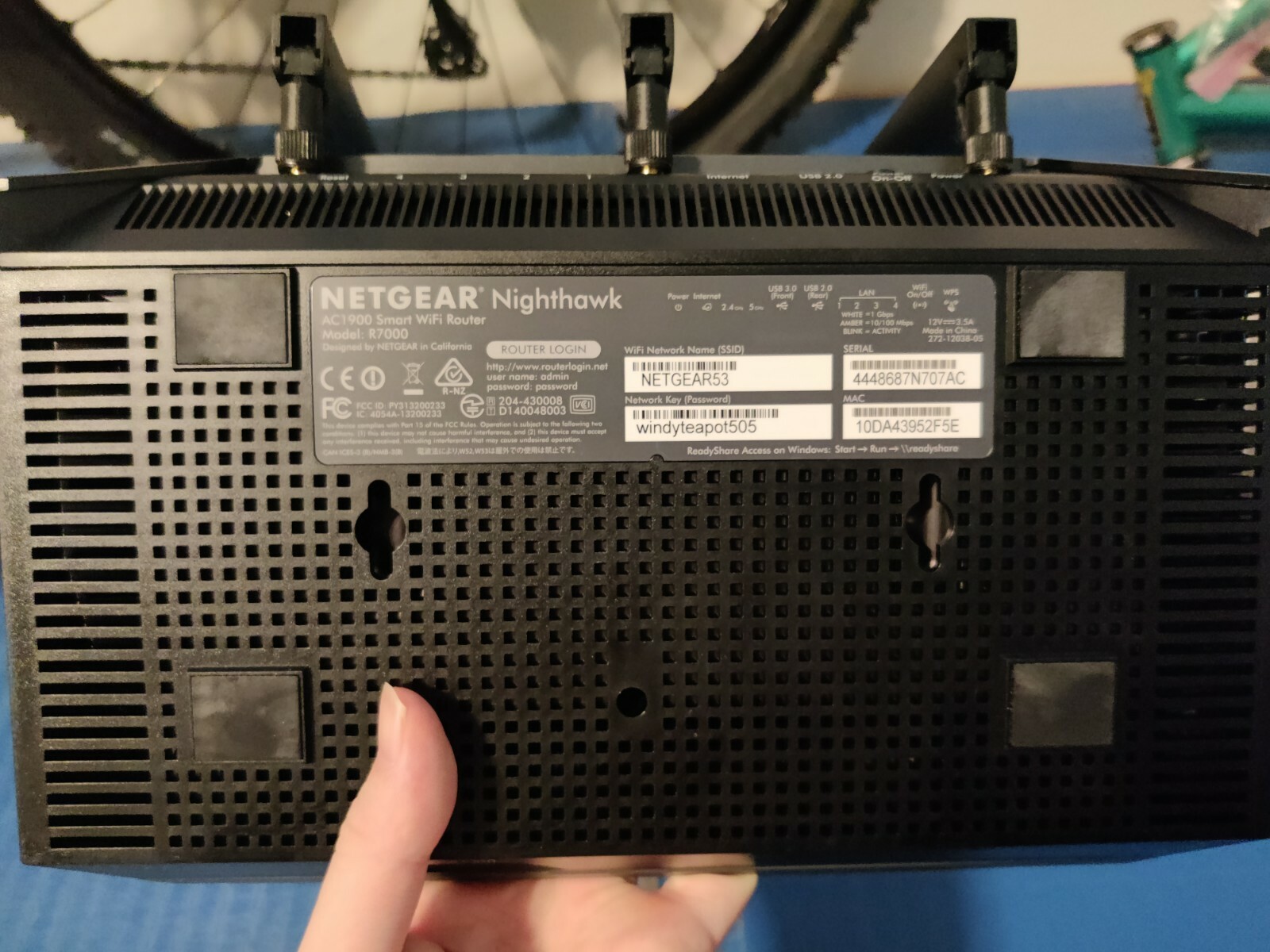 Netgear Night Hawk R7000 router and Arris Sb 6141 modem