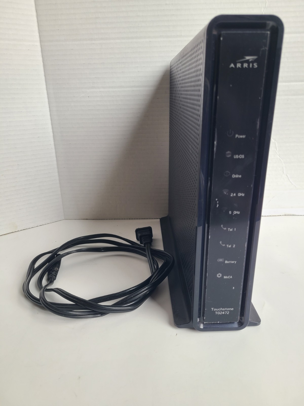 Arris Touchstone TG2472G Modem with Power Cord Black