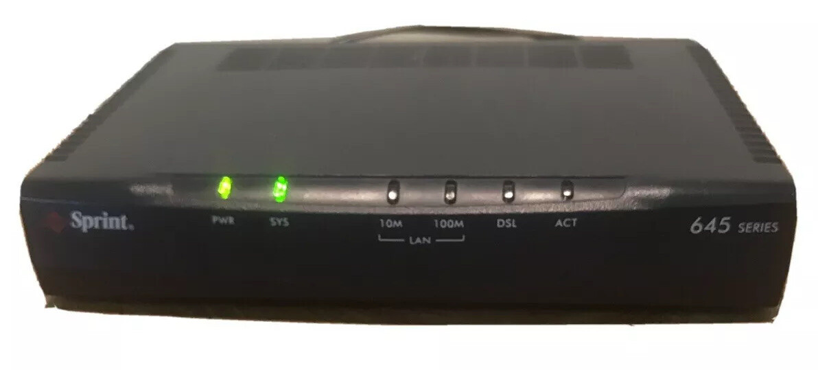 SPRINT MODEM MODEL SP-645M-A1 MODEM – DHCP -1204 MODEM SPRINT ADSL