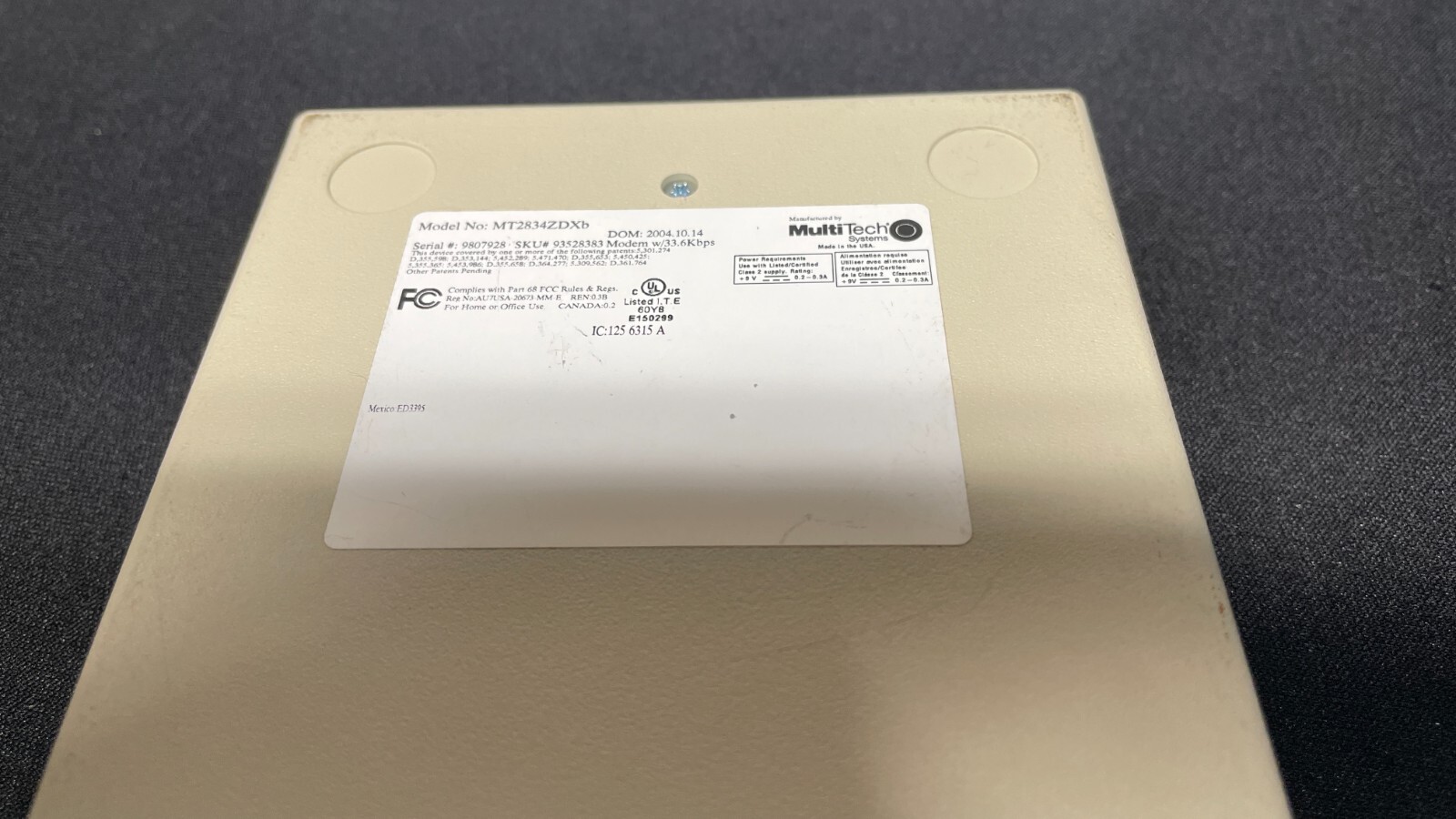 MultiTech Systems MT2834ZDXb Data/Fax Modem