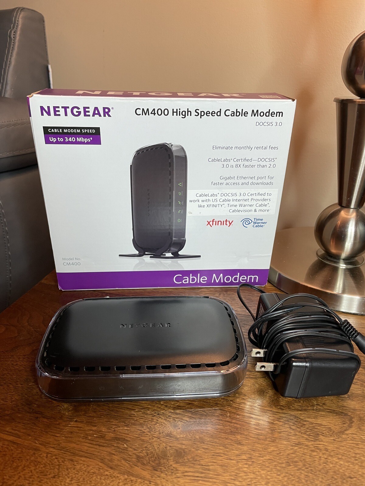 Netgear CM400 Cable Modem 340 Mbps DOCSIS 3.0