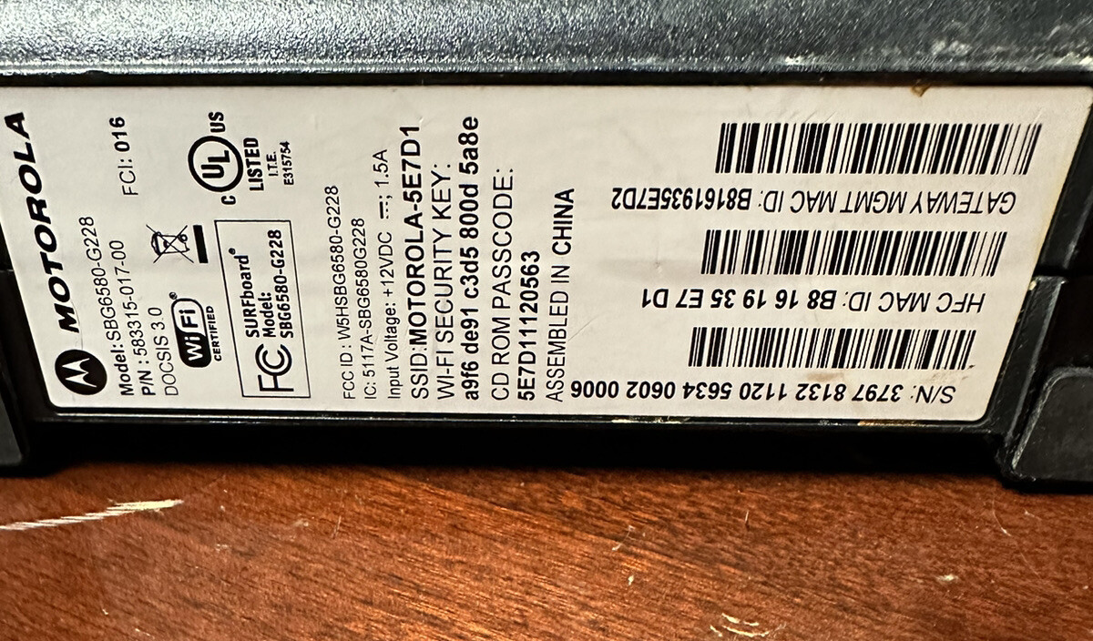 Motorola SURFboard SB6180 (SB6180)