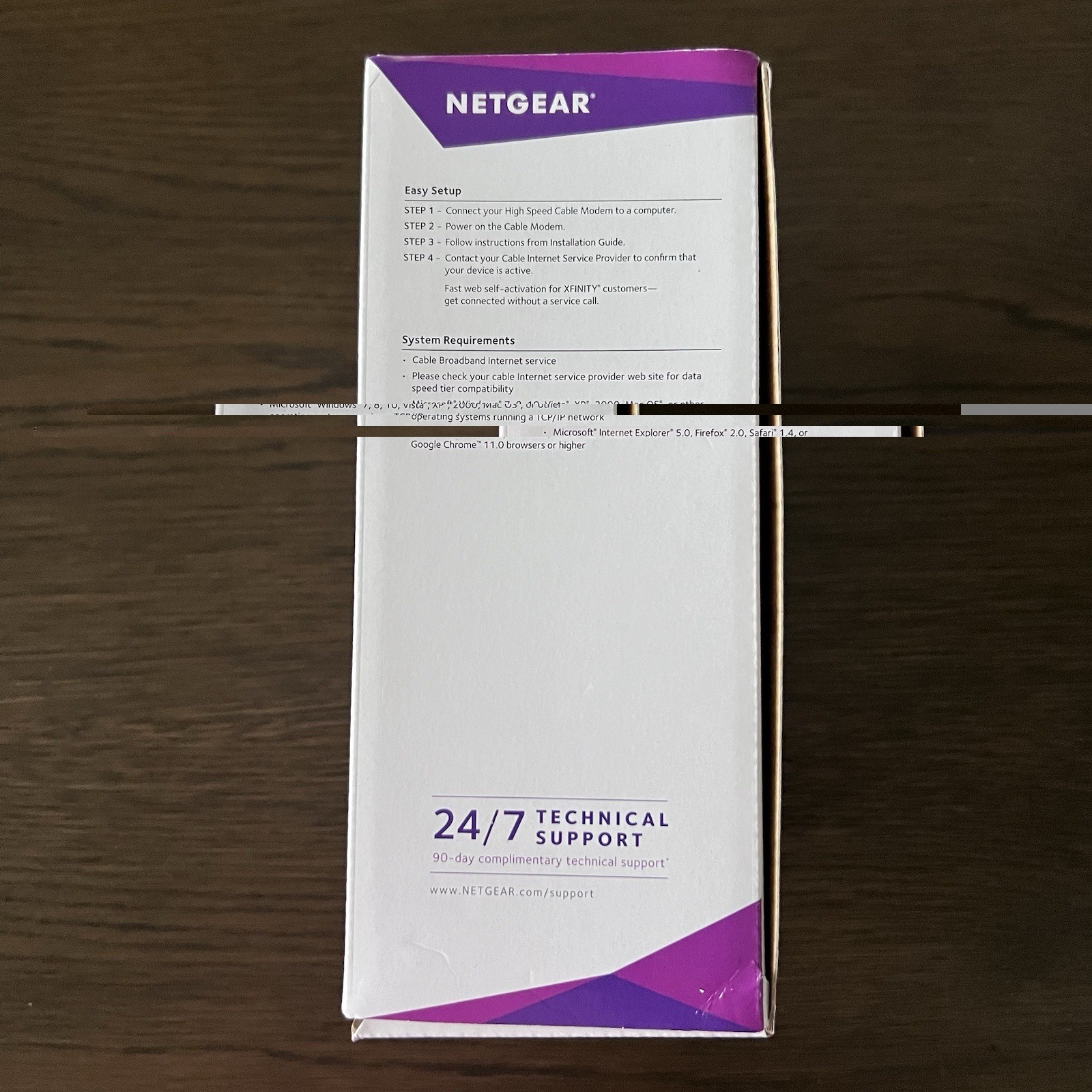 NETGEAR CM700-1AZNAS DOCSIS 3.0 Cable Modem 32×8 Channels NEW