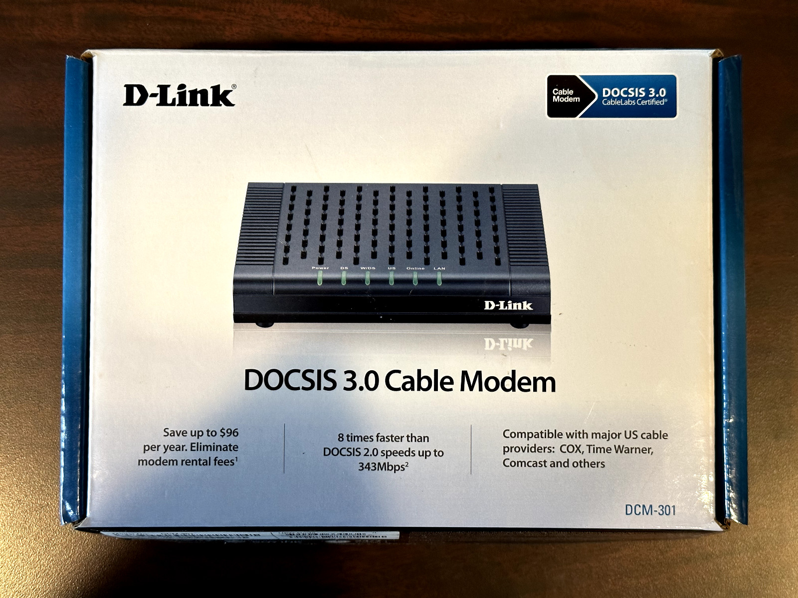 D-Link DOCSIS 3.0 Cable Modem (DLink DCM-301 / DCM301). EXCELLENT COND FREE SHIP