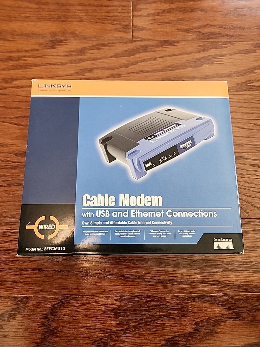 Linksys EtherFast Cable Modem with USB & Ethernet Connections (BEFCMU10 Ver 3)