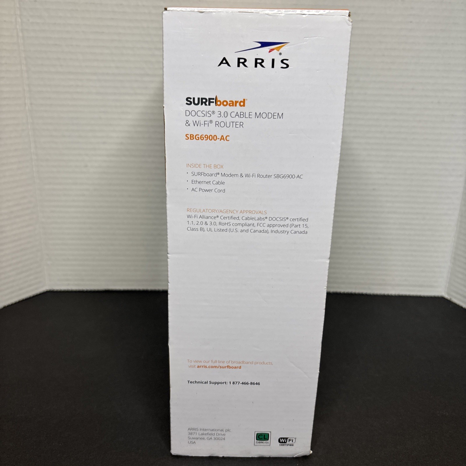 ARRIS SUFFBOARD SBG6900 -AC Docsis 3.0 Cable Mode. & Wi-Fi Router (WHITE)