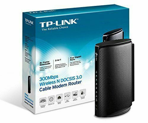 TP-Link TC-W7960 300Mbps Wireless Modem Router – Black