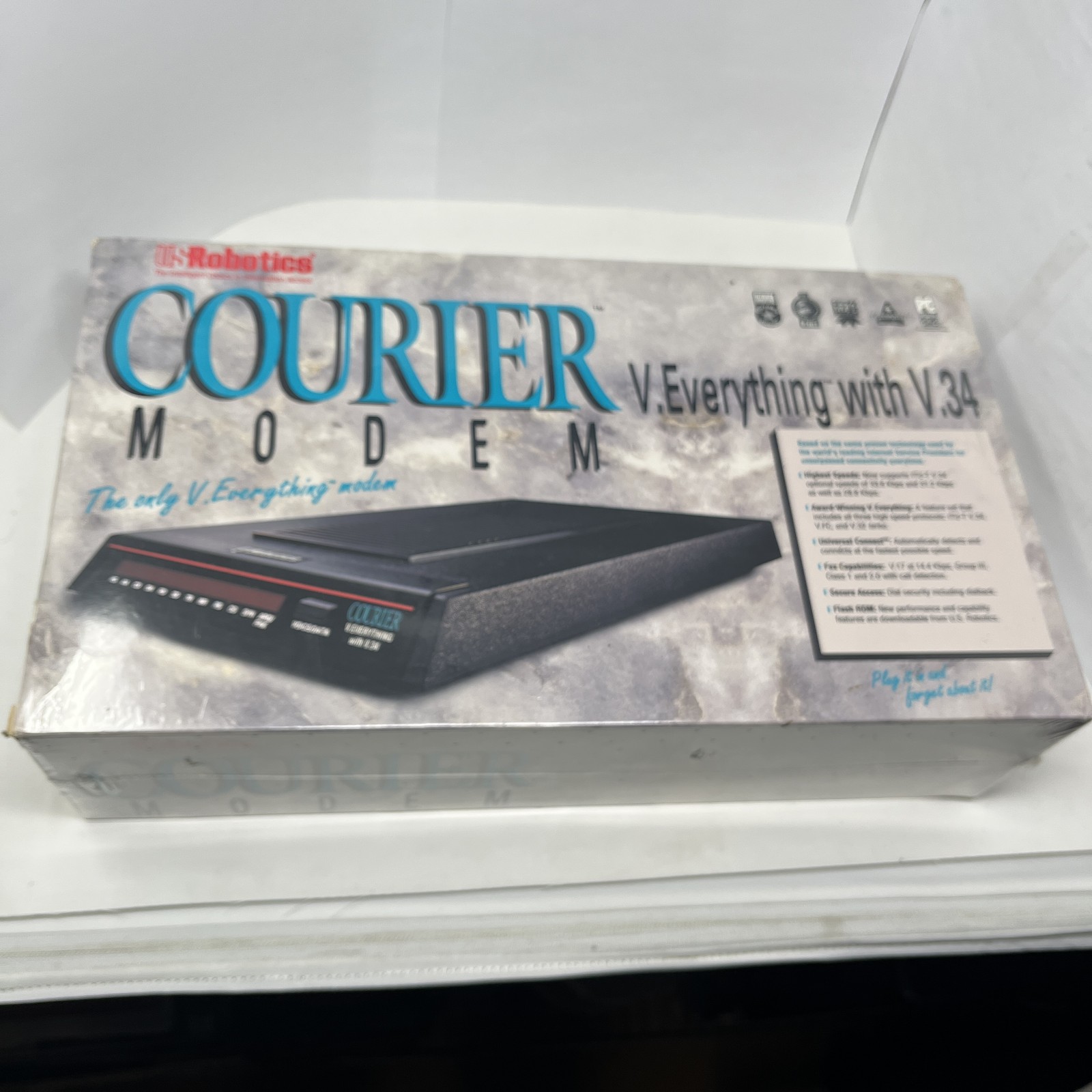 U.S. Robotics Courier V.Everything with V.34 Modem – New Sealed Vintage Dial-Up