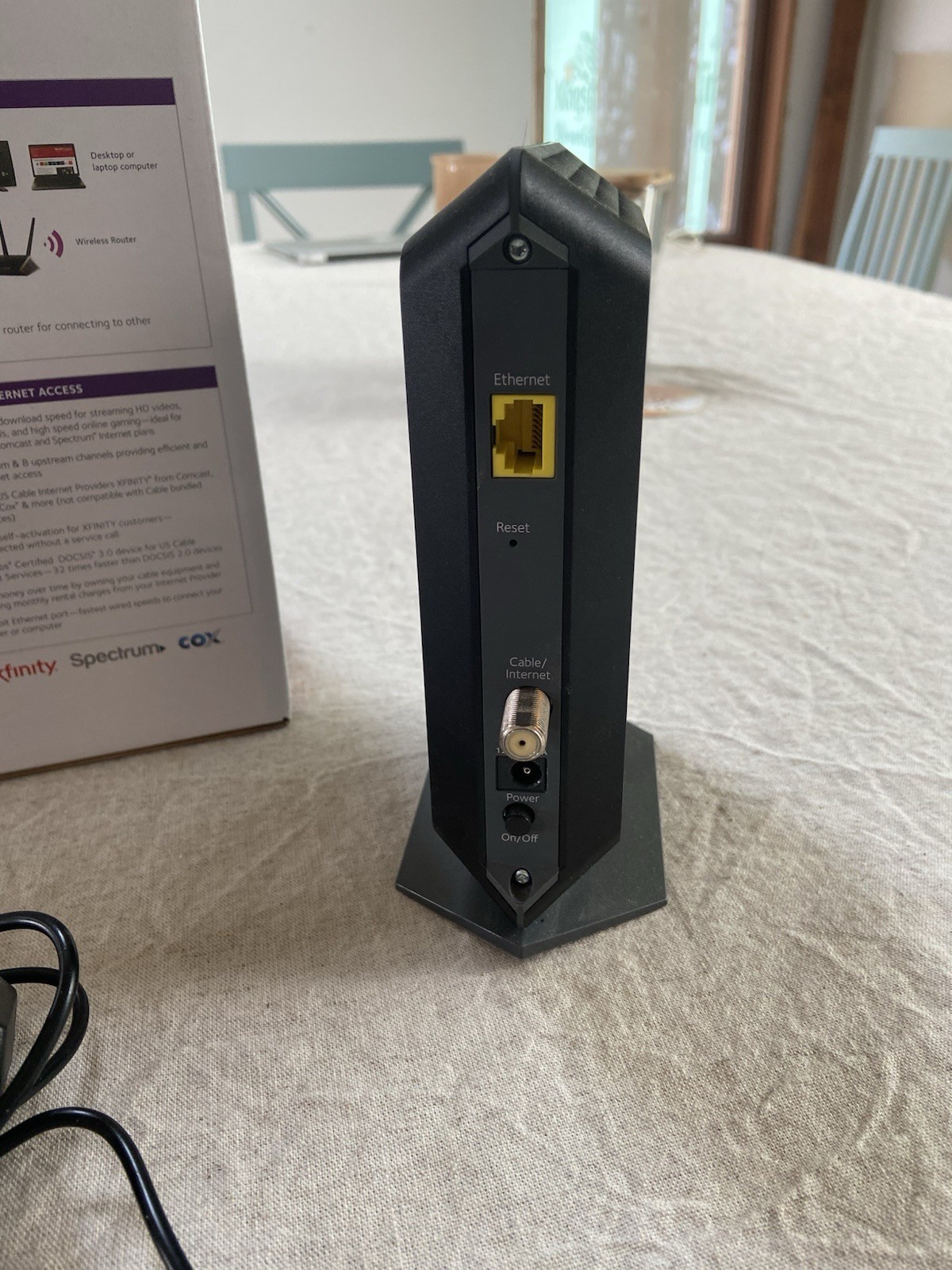 NETGEAR CM700-100NAS Cable Modem Speed To 800Mbps DOCSIS3.0 Xfinity Used Works