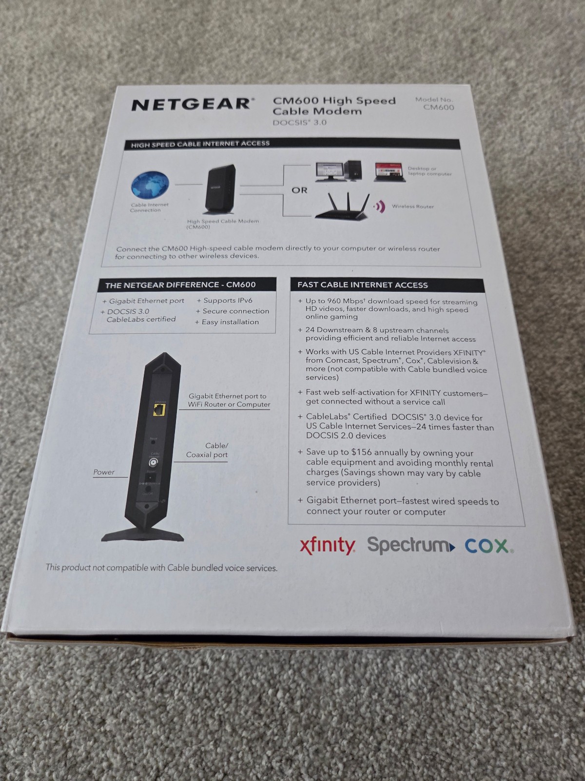 NetGear CM600 barely used