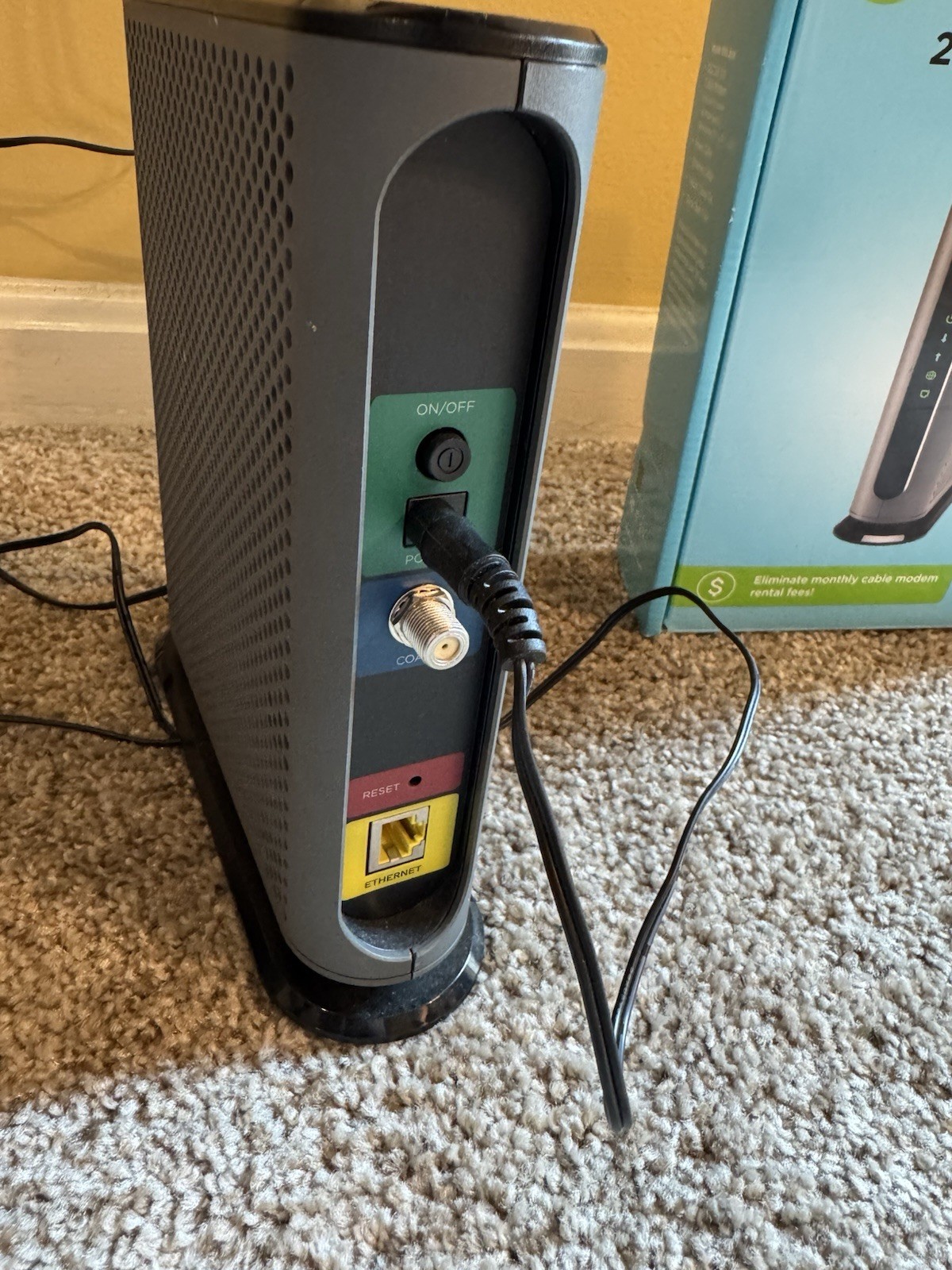 Used Motorola Cable Modem 24×8 DOCSIS 3.0 Model MB7621 gently used