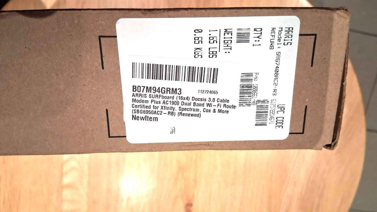 Arris SURFBOARD Modem & Wifi Router Docsis 3.0 Refurbished (New) SBG7400AC2