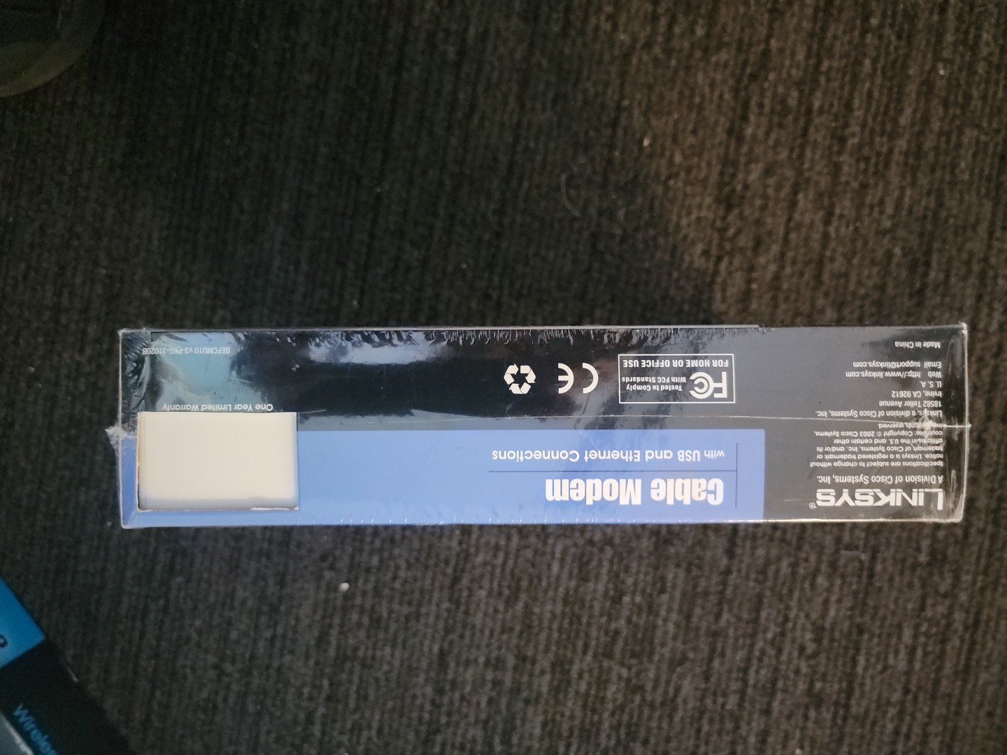 Linksys Cable Modem, BEFCMU10 ver. 3