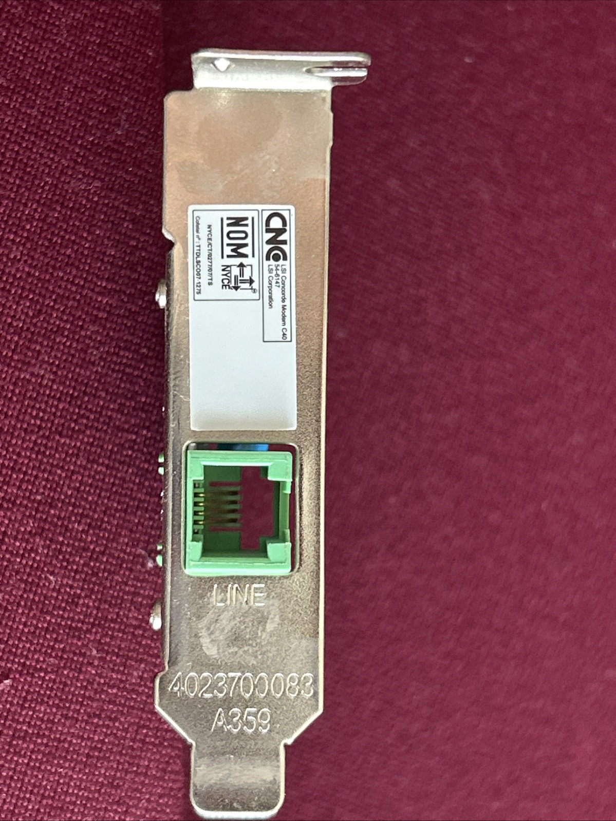 ANATEL 2264-07-4259 INTERNAL PCI-E INTERNAL MODEM NETWORK CARD