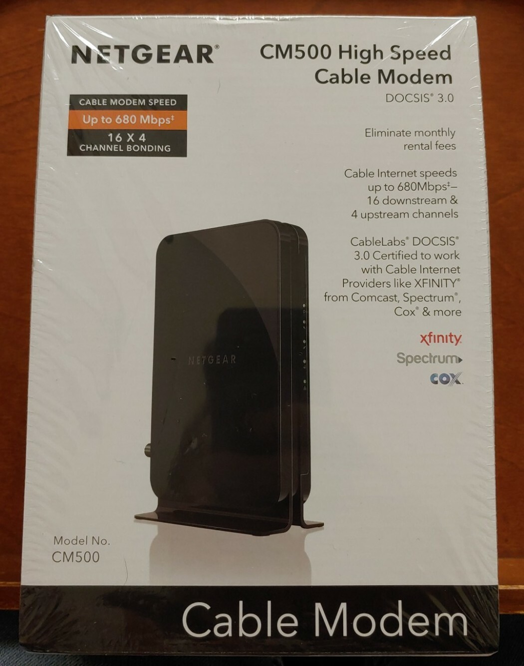 NEW NETGEAR CM500 High Speed Cable Modem DOCSIS 3.0 Xfinity Cox Spectrum Comcast