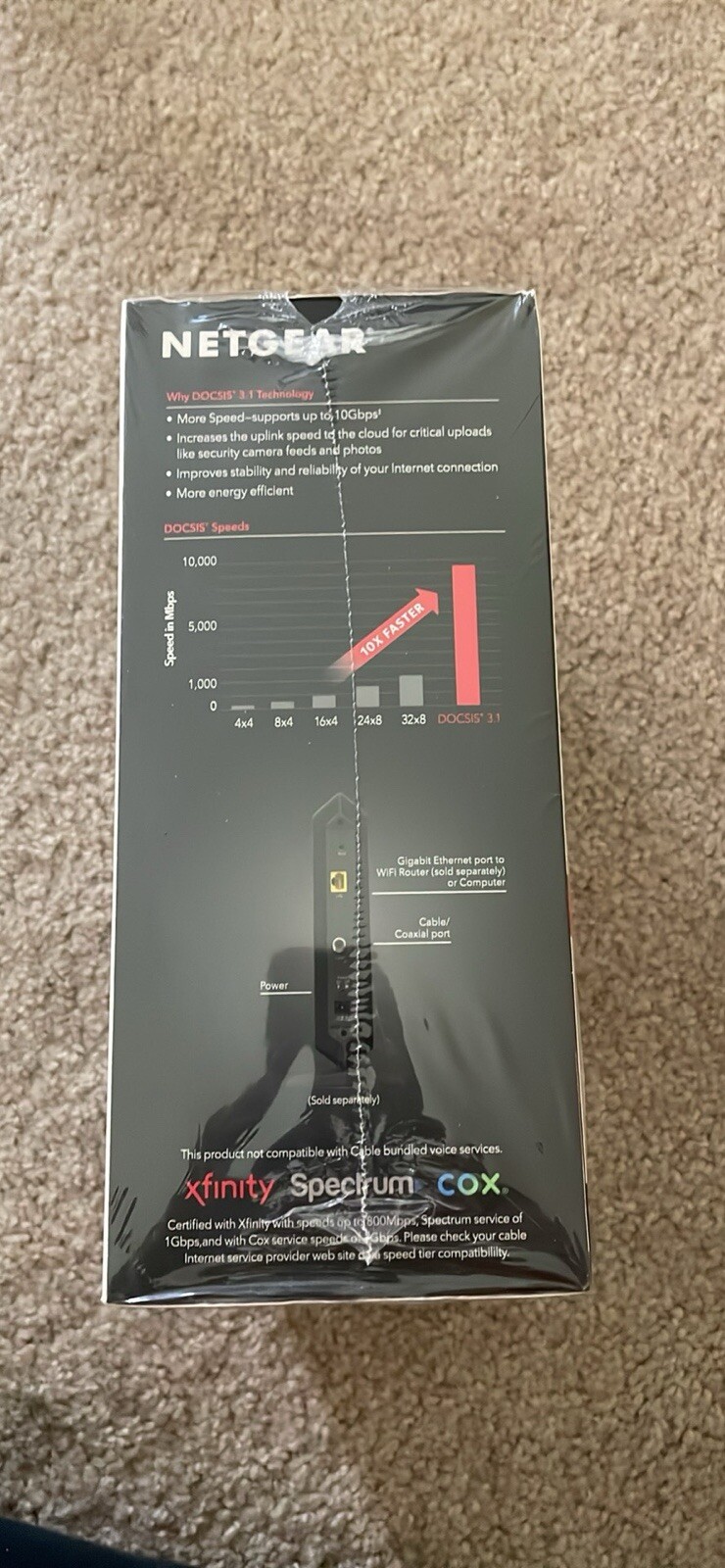 NETGEAR Ultra-High Speed Cable Modem DOCSIS® 3.1 for XFINITY CM1000