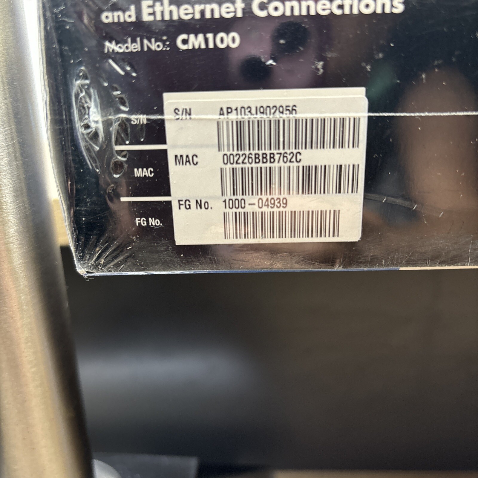 Cisco-Linksys Cable Modem Model CM100 (New – Factory Sealed) USB & Ethernet Conn