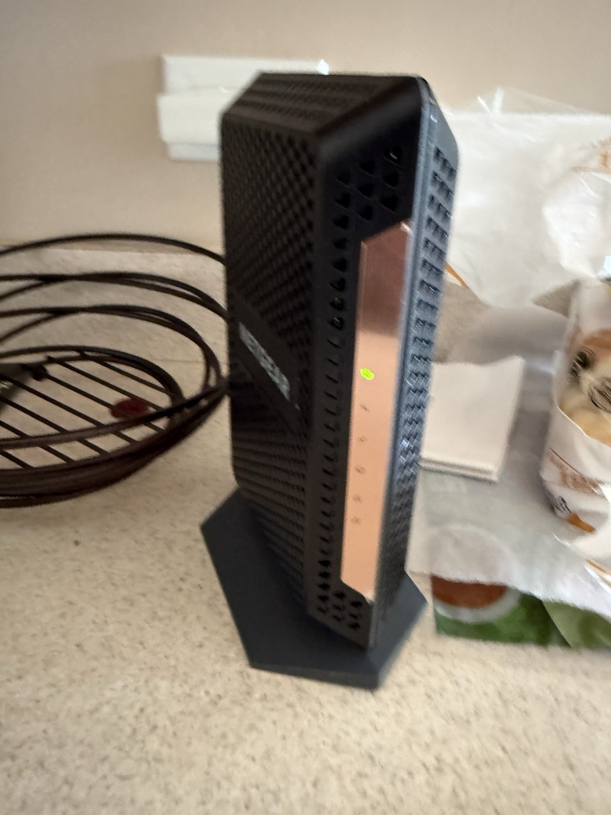 NETGEAR Nighthawk CM1100 Cable Modem DOCSIS 3.1 Gigabit Black w/ Power Adapter