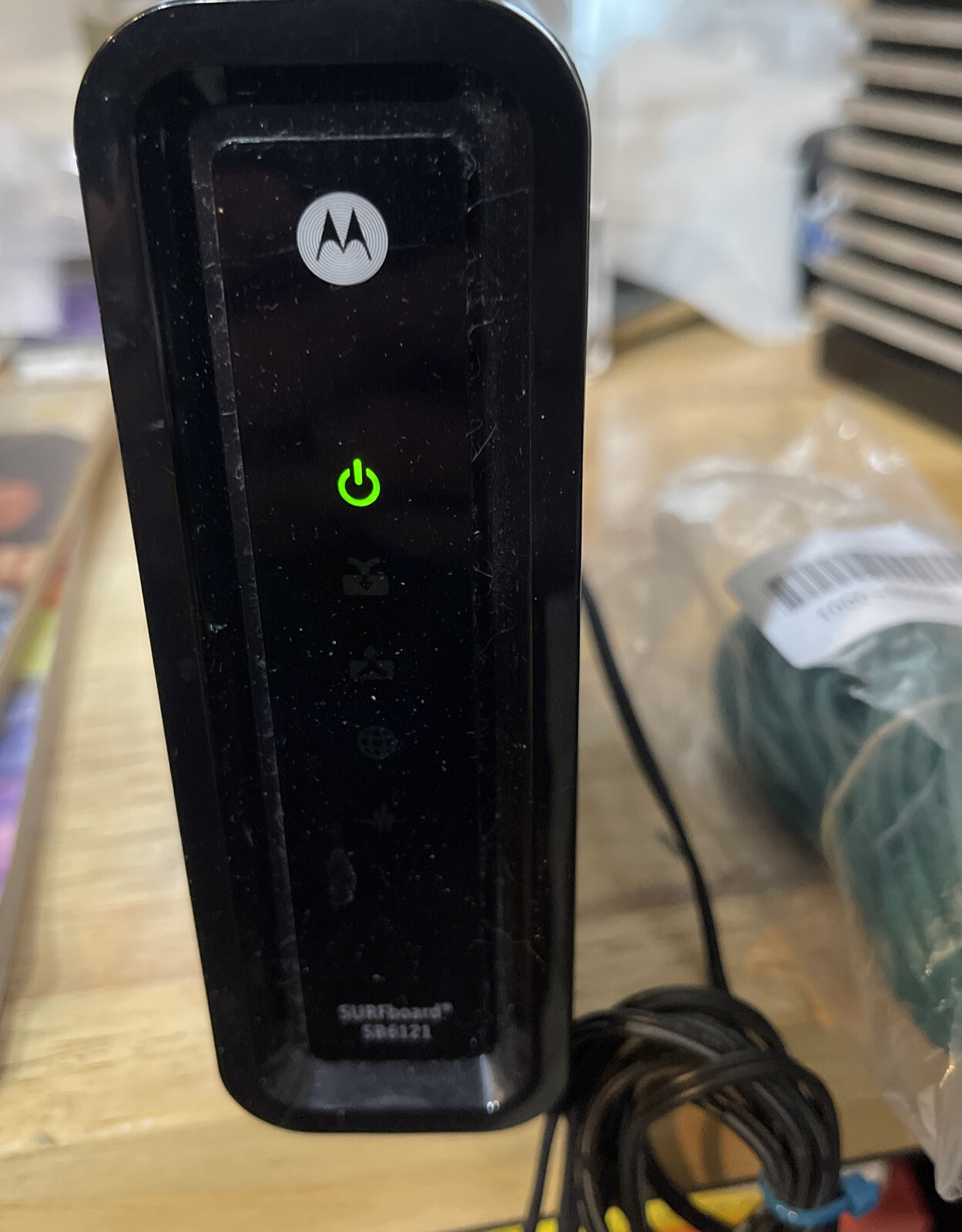 ARRIS SB6121 Motorola SURFboard Cable Modem Comcast Xfinity W/Power ,Ethernet