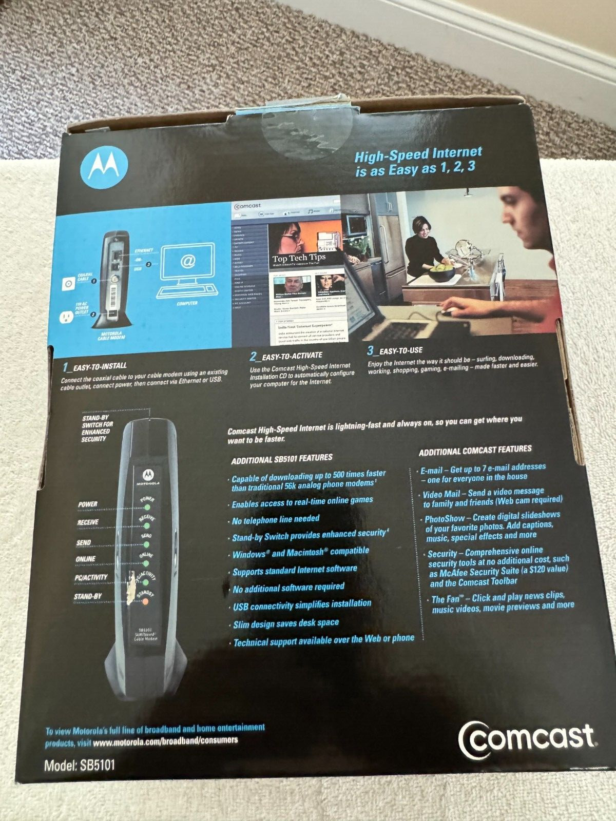 ⭐️⭐️⭐️⭐️⭐️ Motorola Surfboard SB5101 Cable Modem