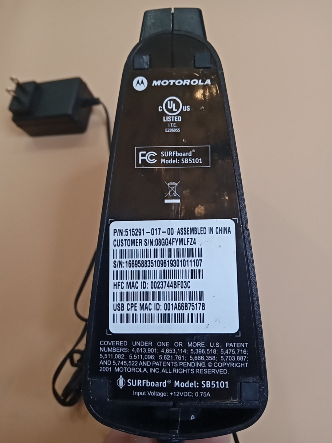 🤩 MOTOROLA SURFboard SB5101 Cabe Modem