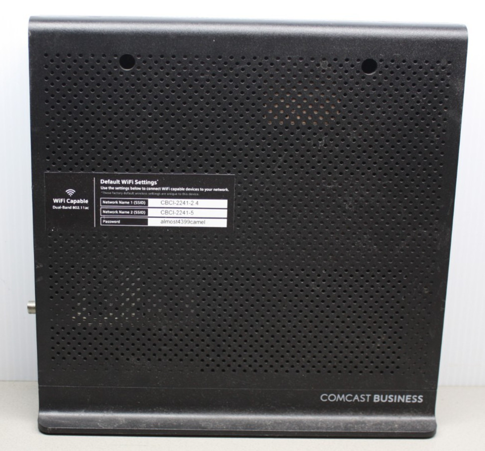 Technicolor DPC3941B Comcast Business Dual Band WiFi Cable Modem Router w/ Cord