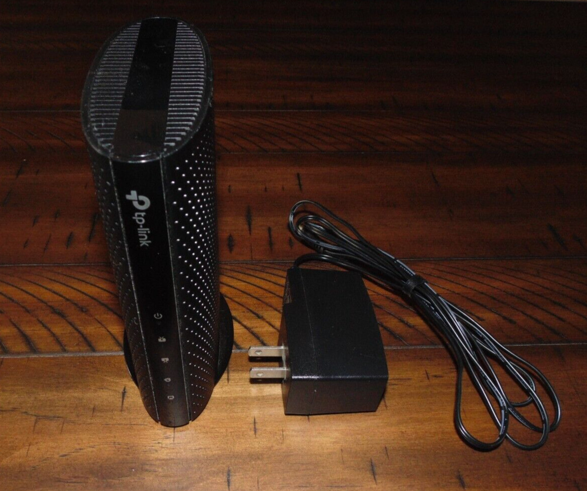 TP-LINK TC-7610 DOCSIS 3.0 Cable Modem w/ Power Adapter TESTED WORKING
