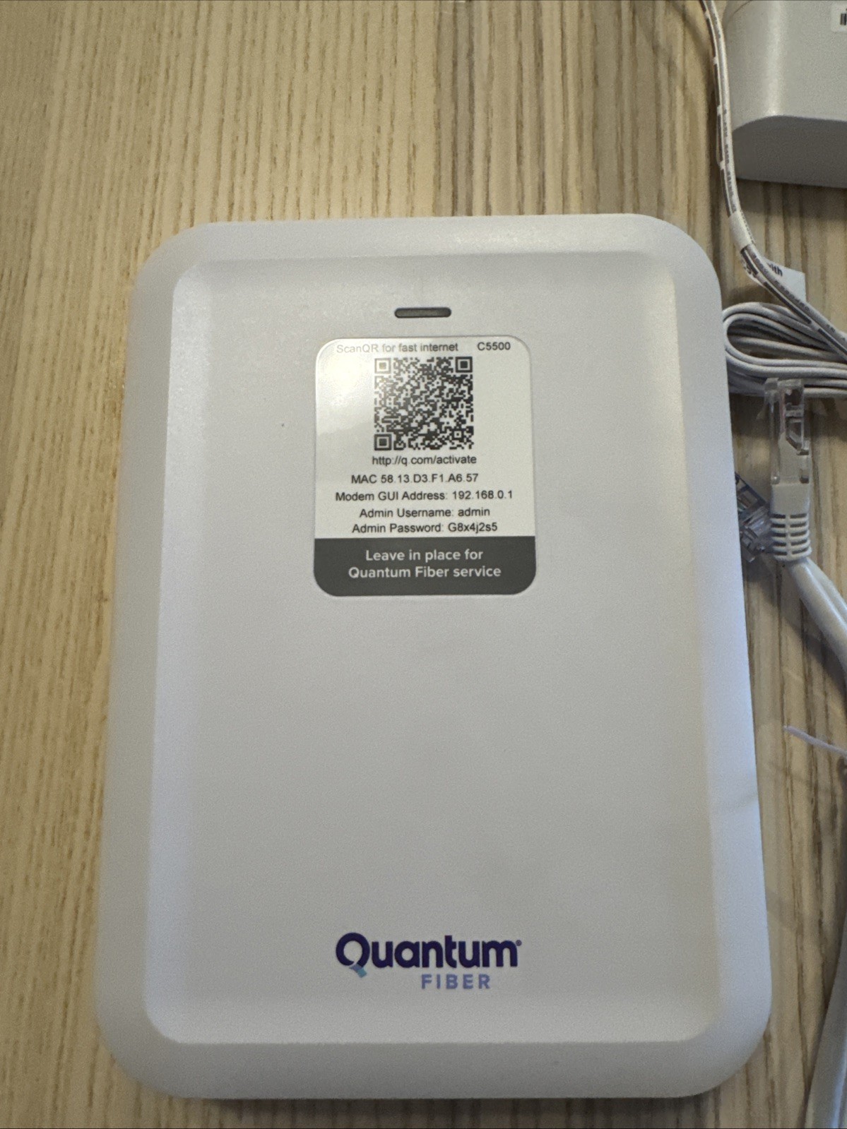 Quantum Fiber C5500XK High Performance Modem Kit C5510XK
