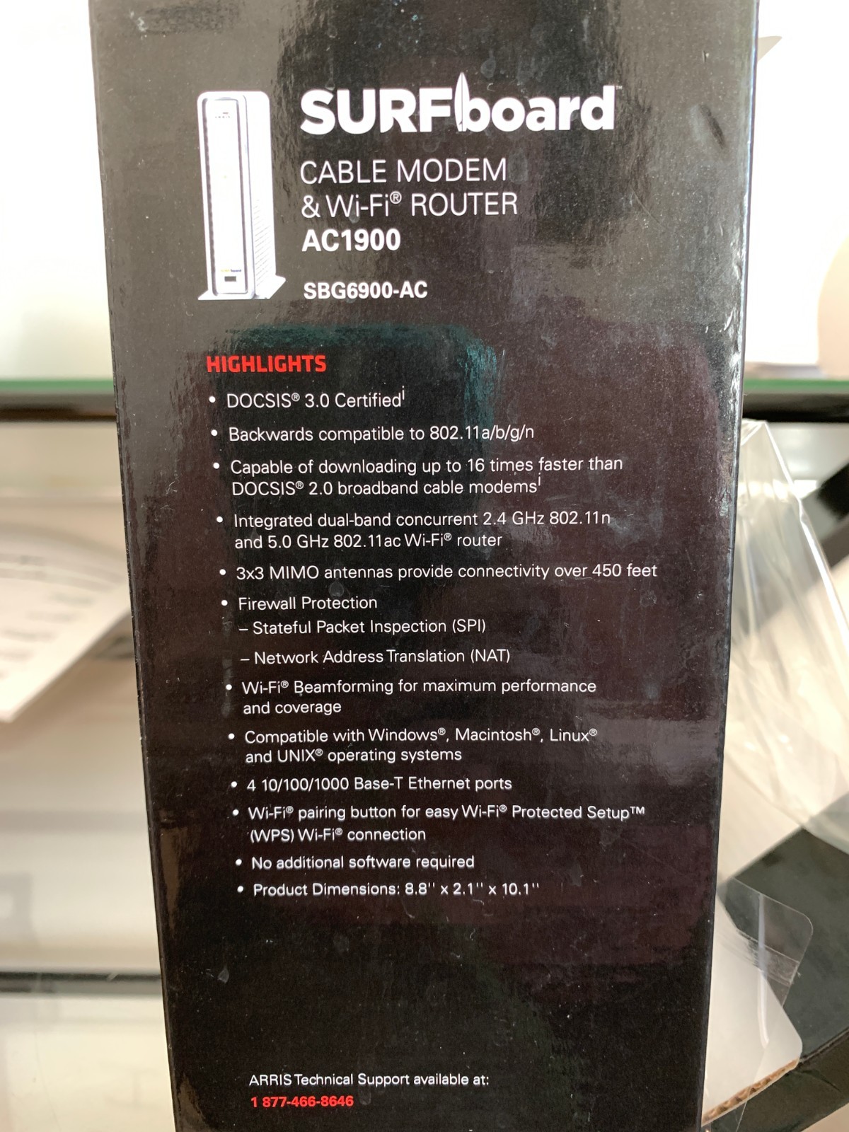 ARRIS SURFboard SBG6900-AC Cable Modem & Wi-Fi Router #AC1900