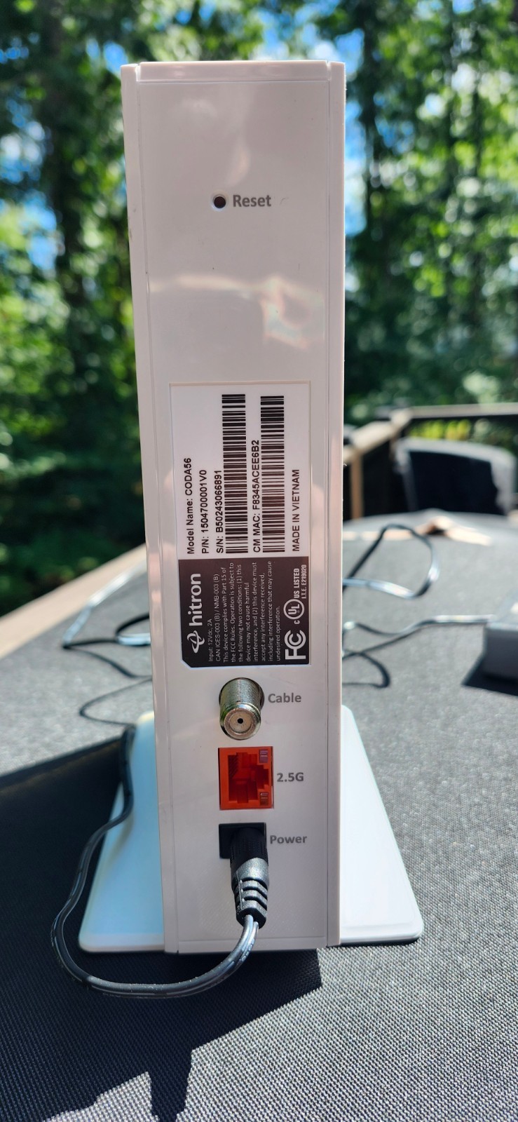 Hitron CODA 56 DOCSIS 3.1 2.5 Gigabit Ethernet Cable Modem