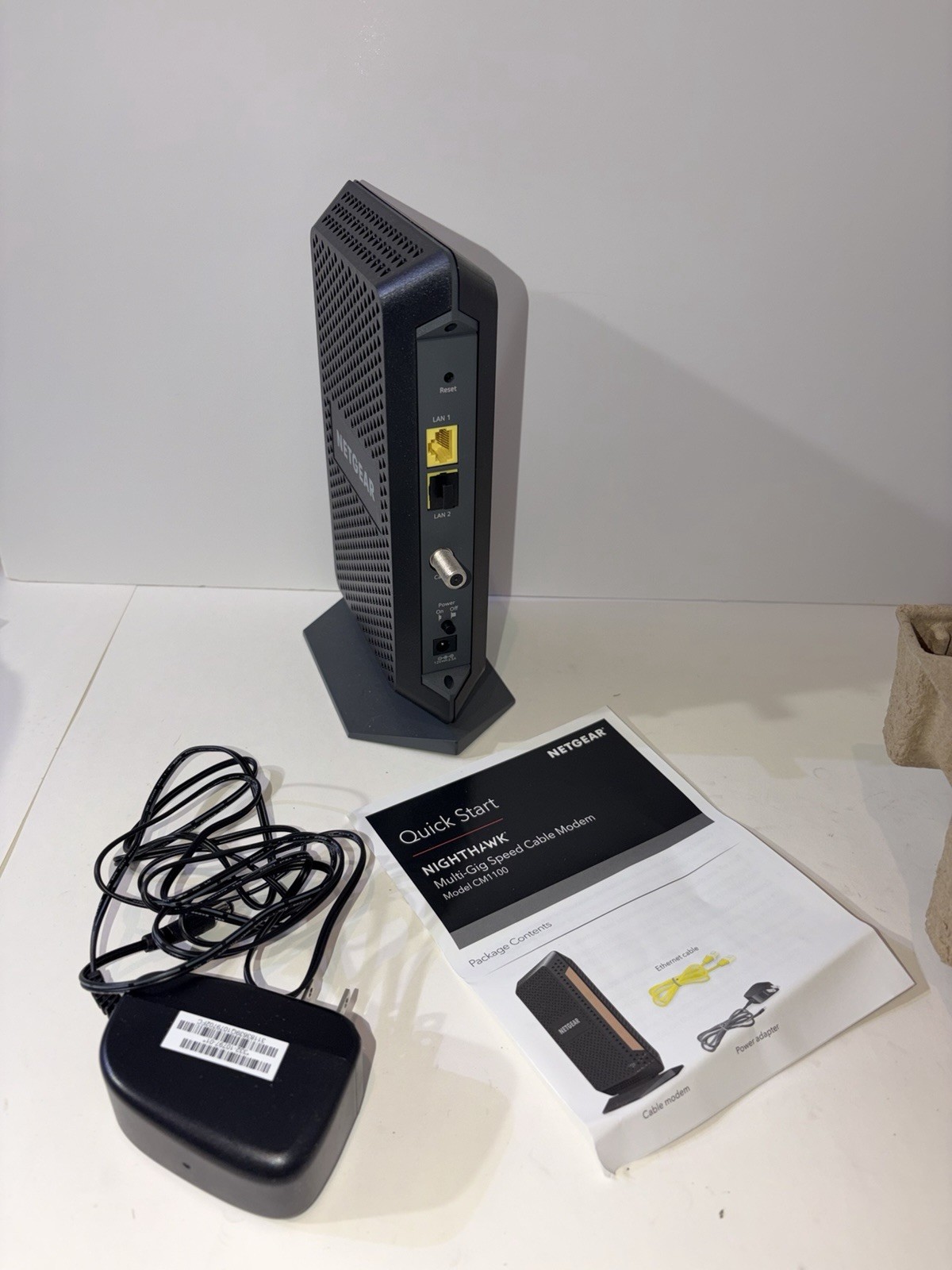 NETGEAR Nighthawk CM1100 Multi-Gig Cable Modem DOCSIS 3.1 Xfinity Spectrum Cox