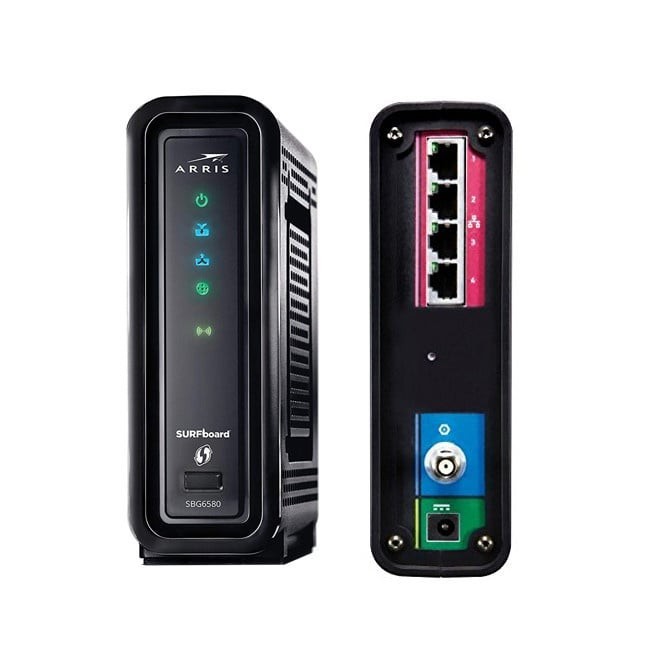 ARRIS SURFboard SBG6580 DOCSIS 3.0 Cable Modem/ Wi-Fi N300 2.4Ghz + N300 5GHz