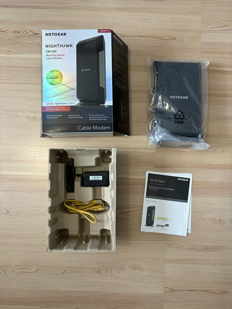 NetGear Nighthawk CM1200 Multi-Gig Speed Cable Modem