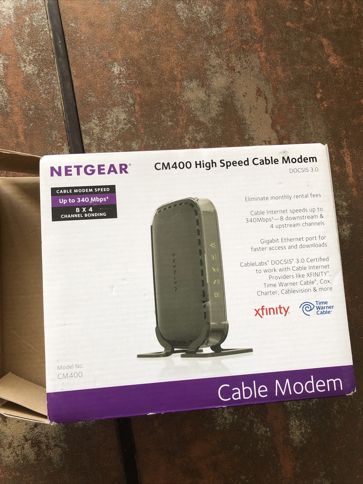 Netgear CM400 High Speed Cable Modem – 340 MBPS DOCSIS 3.0