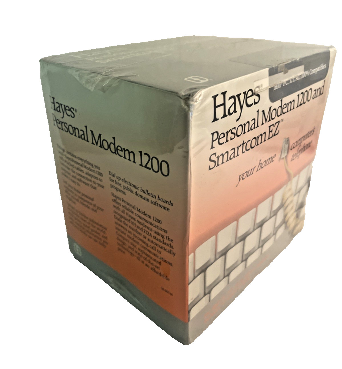 Vintage HAYES Personal Modem 1200 & Smartcom EZ in box Factory Sealed & NEW