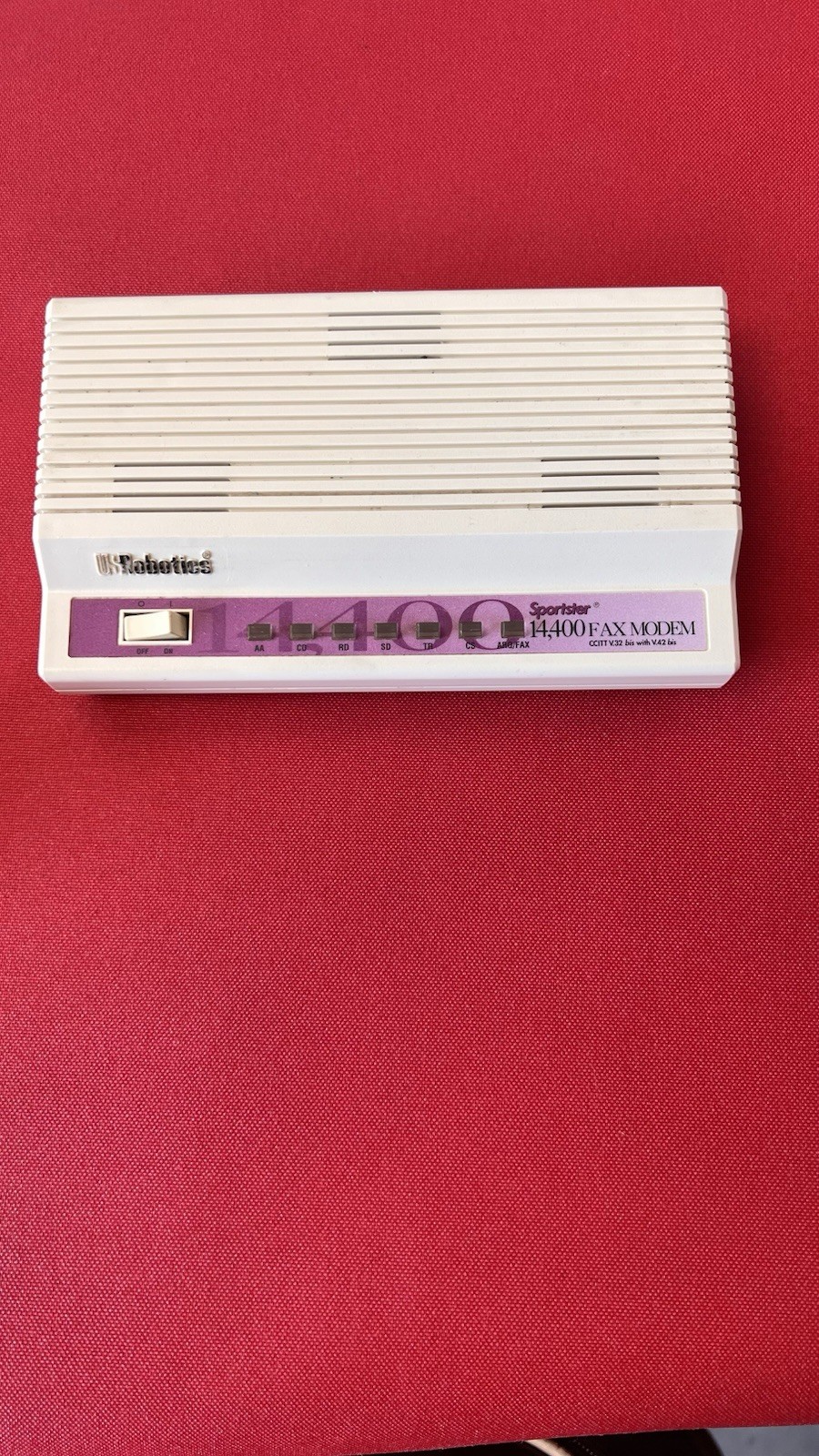 US Robotics Sportster 14,400 Fax Modem CCITT V.32 bis with V.42 bis Untested