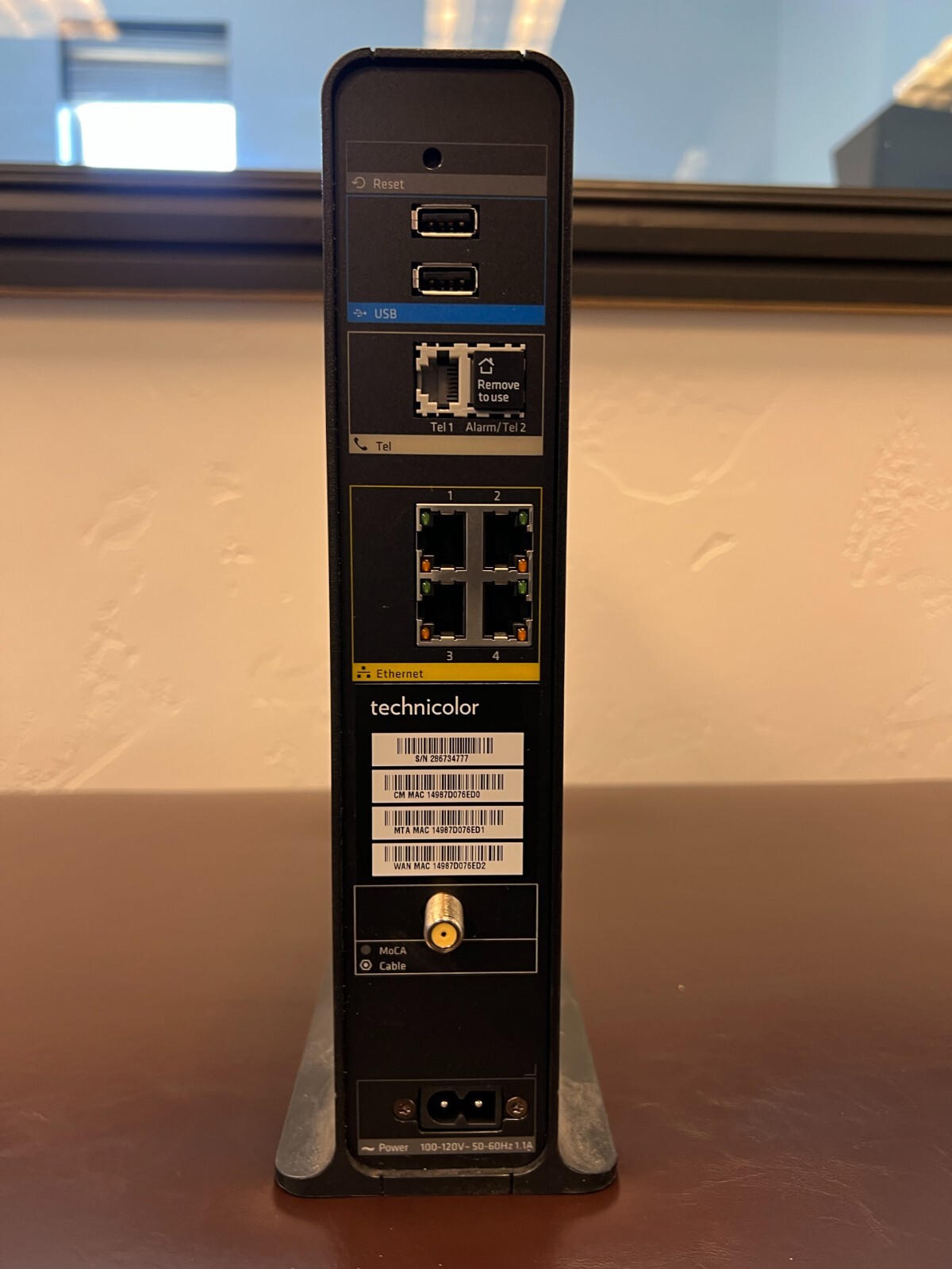 Technicolor DPC3941B Comcast Business Dual Band WiFi Cable Modem Router w/Cord