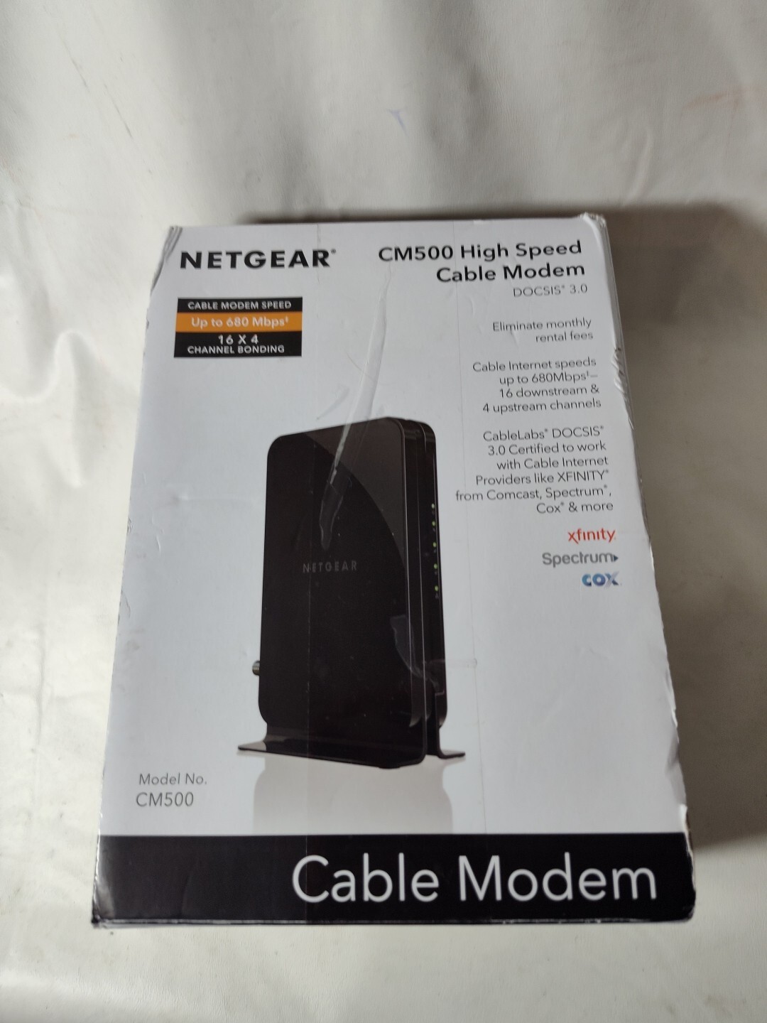 Netgear Model CM500 High Speed Cable Modem Speed Up to 680 Mbps