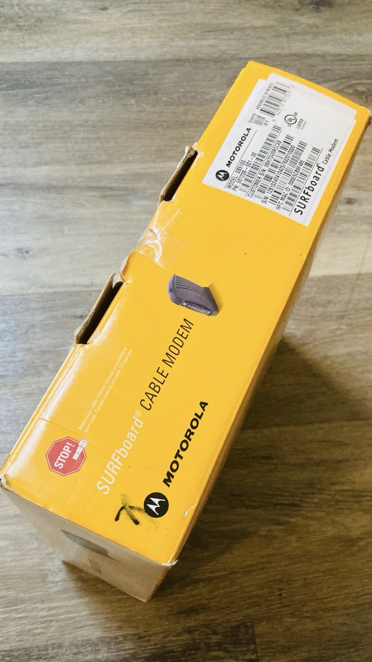 Motorola SURFboard Cable Modem Black Model SB5100 External Home Networking NIB