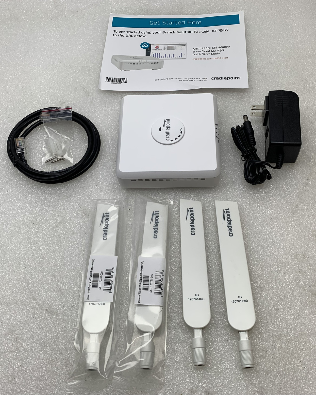 Cradlepoint Modem Model: CBA850 1200 MBPS No SIM Card Included