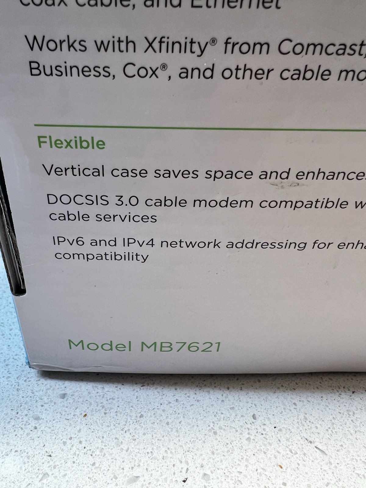 Motorola 24×8 Cable Modem MB7621 DOCSIS 3.0 1000+ mbps New Open Box – See Pics