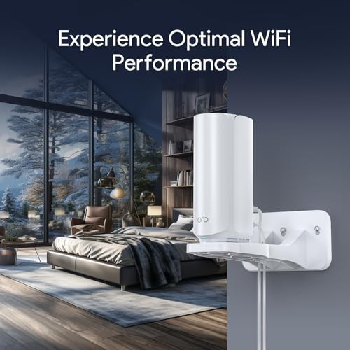 Orbi WiFi 7 Wall Mount Kit – ABS Bracket – White – 1 Pack