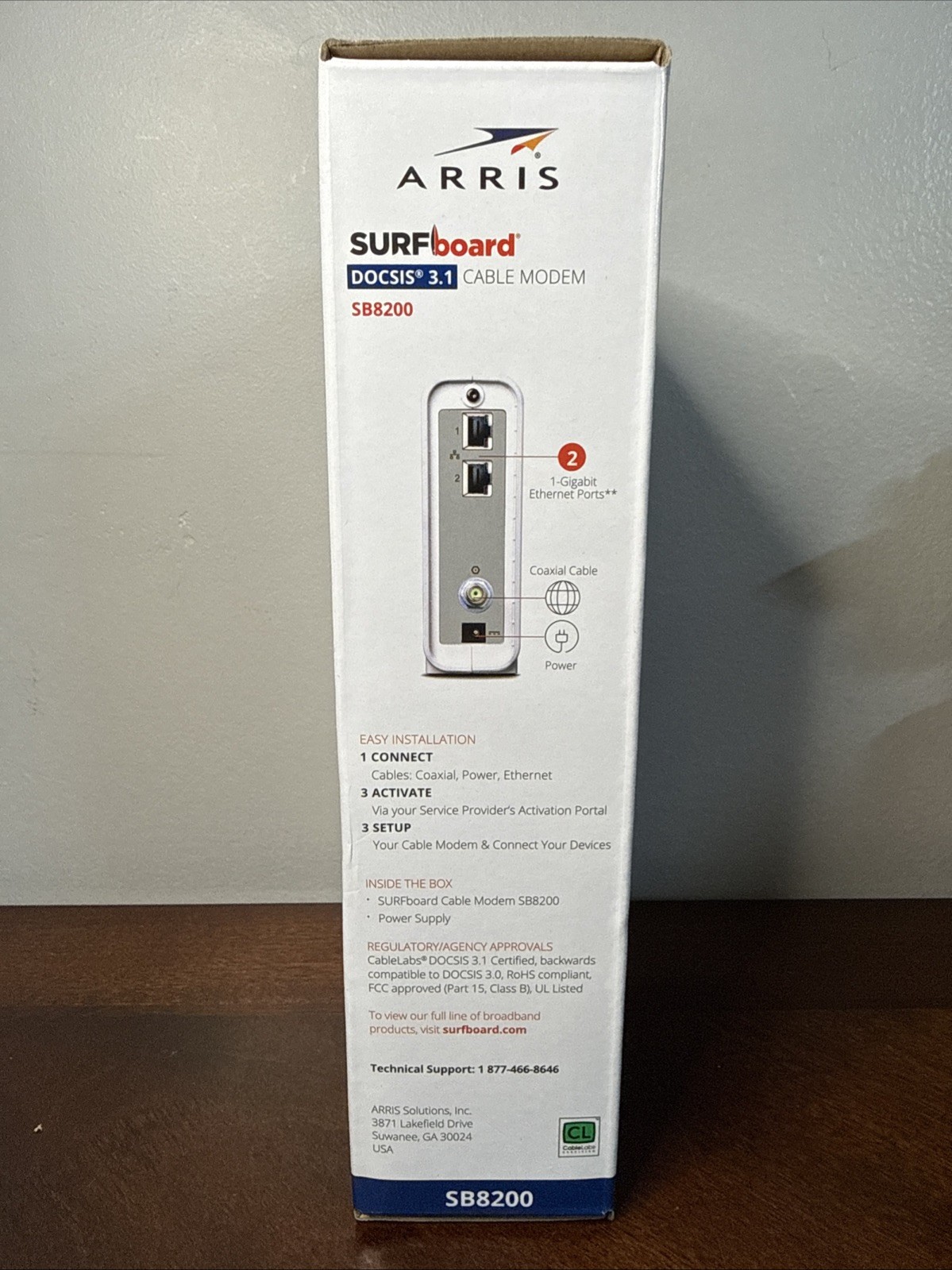 ARRIS SURFboard SB8200 DOCSIS 3.1 MultiGig Cable Modem New/Open Box