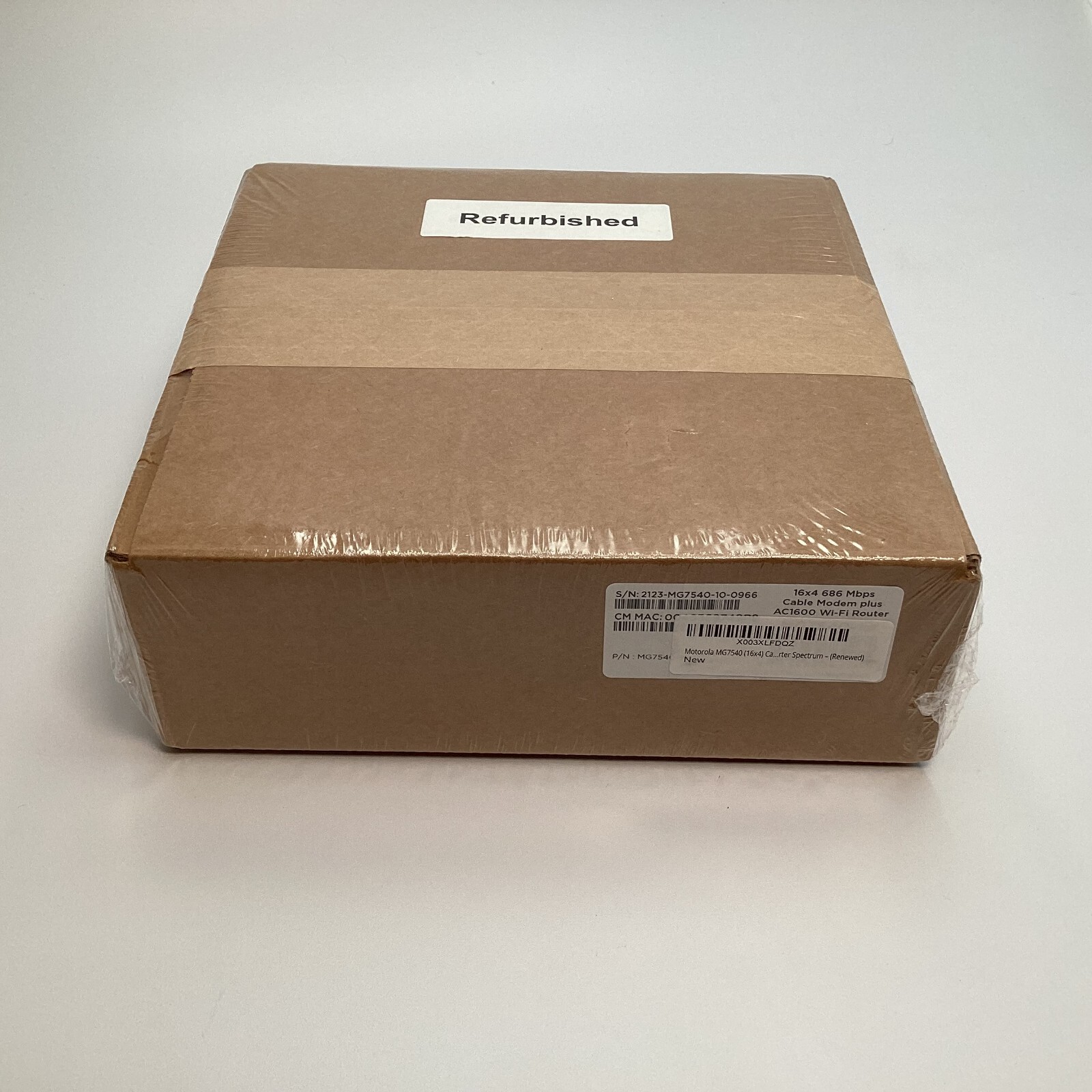 Motorola 16×4 Cable Modem plus AC1600 Router Model MG7540 – Refurbished