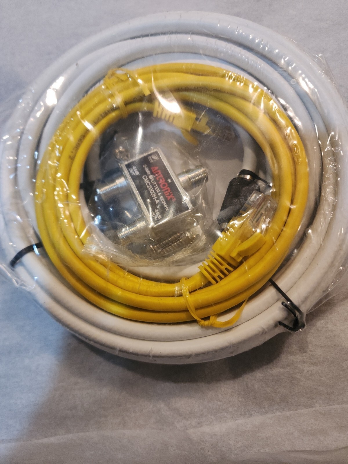 HSD Kit ( 7 ft Ethernet & 6 and 12 ft. Coax (jumpers) Cables plus a Splitter)